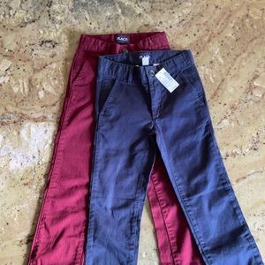 Children’s Place khaki pants 6 Slim navy burgundy